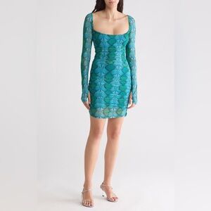AFRM - Leona Ruched Long Sleeve Knit Dress
